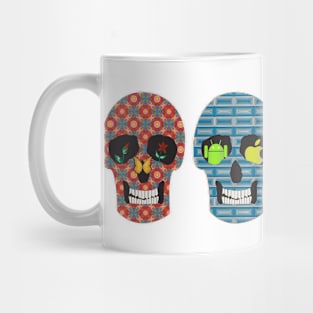 4 Crazy Sugar Skull in Various Styles Mug